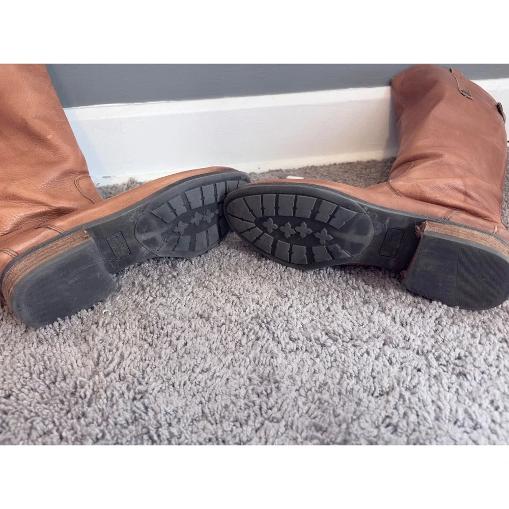 Sam Edelman Penny Riding Boots Brown Leather Tall Boots Sz 10 Classic Equestrian